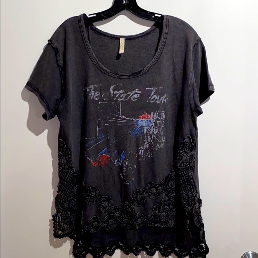 Embroidered Free People top
